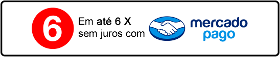 Até 6 X sem juros