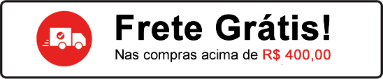 Frete grátis nas compras acima de R$ 400,00